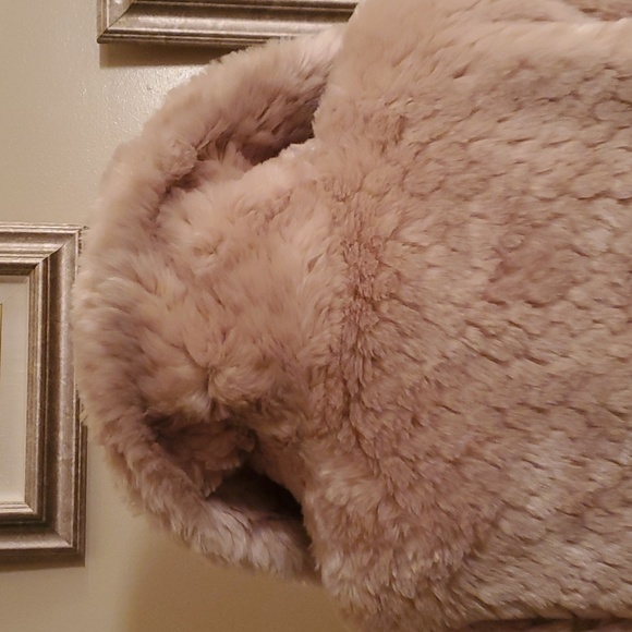 Adorable Reversible Fur, and Fabric Jacket - Picture 9 of 16